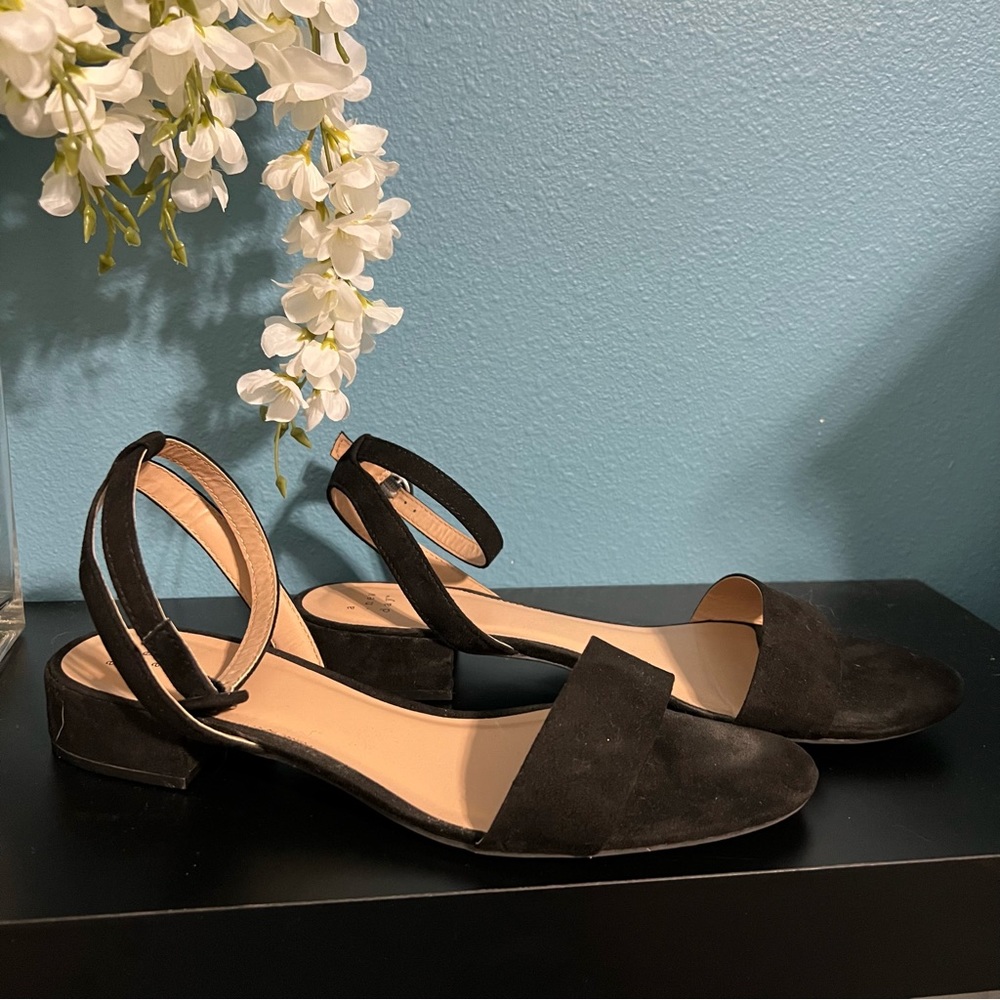 A New Day Black Suede Flats SZ 10M